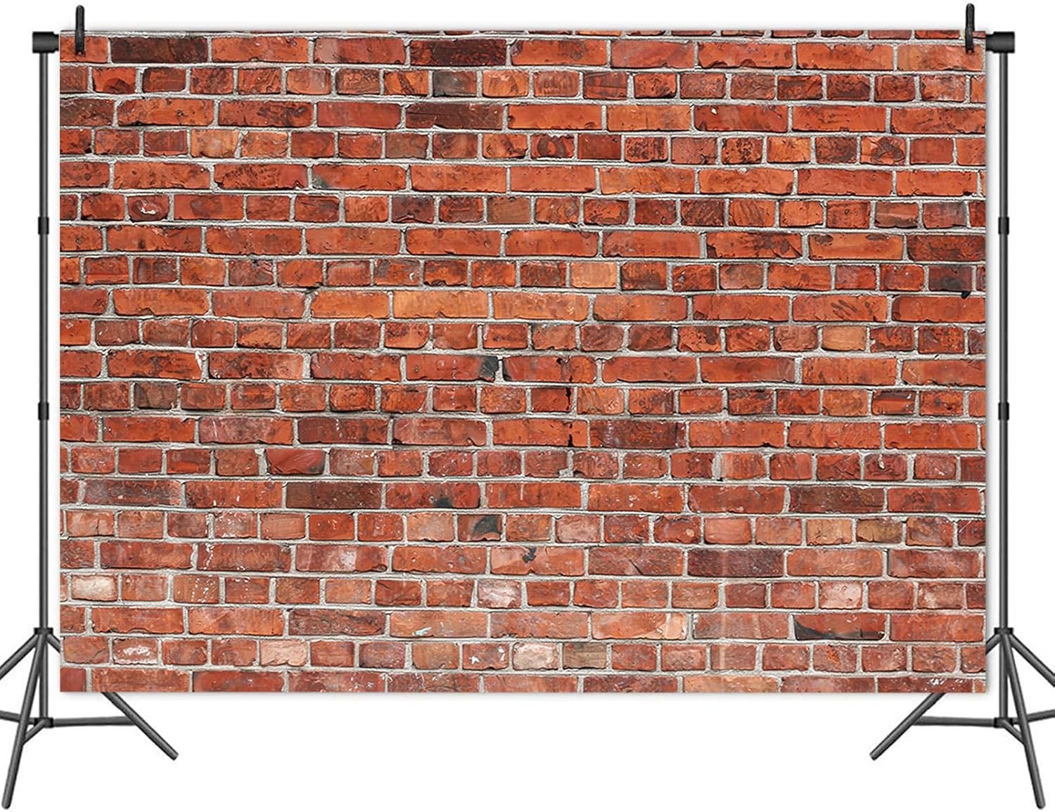 Red Retro Brick Wall Photo Backdrop Polyester Brick Photography Background