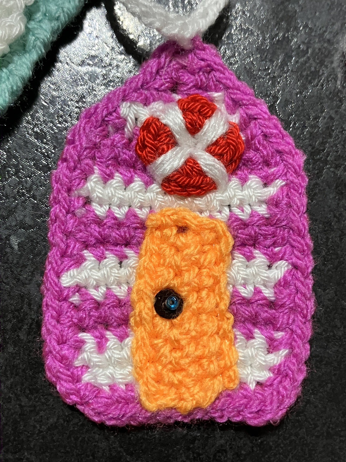 NEW Beach huts ice cream Hand Crochet Bunting Window camper summer Gift