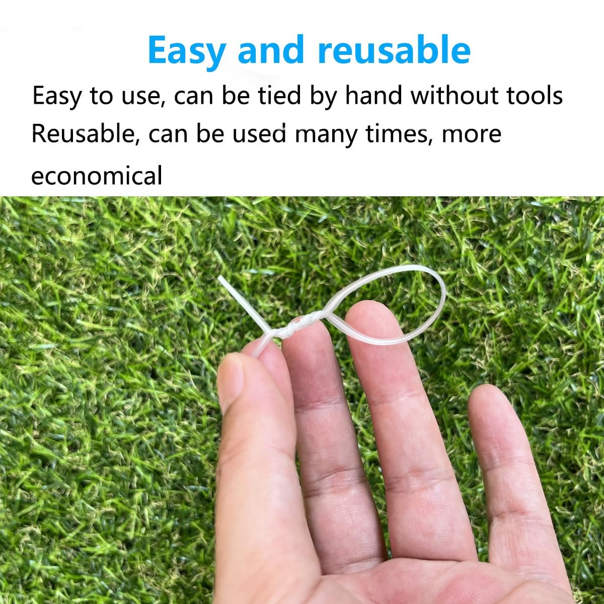 500 Pack 6 Inch Clear Plastic Twist Ties – Reusable Twisty Ties for Cords, Ga