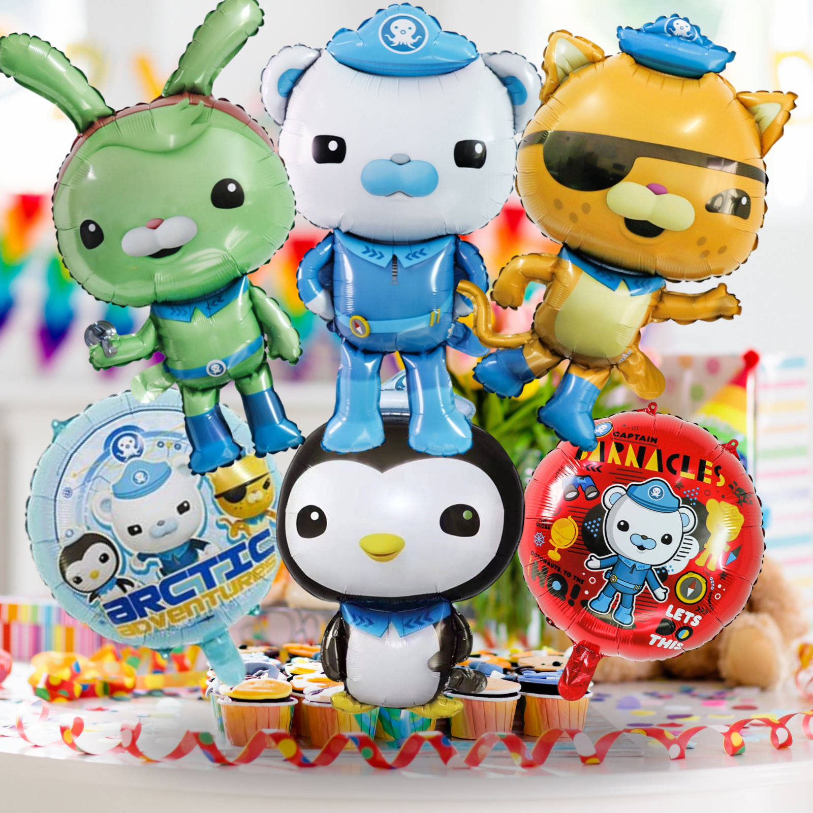 OCTONAUTS BIRTHDAY PARTY CUPCAKE TOPPER BALLOON CAKE party decoration theme idea