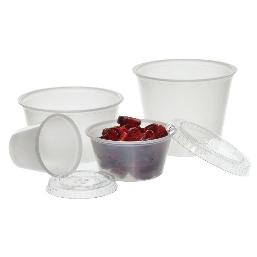 Plastic Portion Cup 4 oz Clear Polystyrene – 3″ Dia x 1 3/4 D 2500 per Case