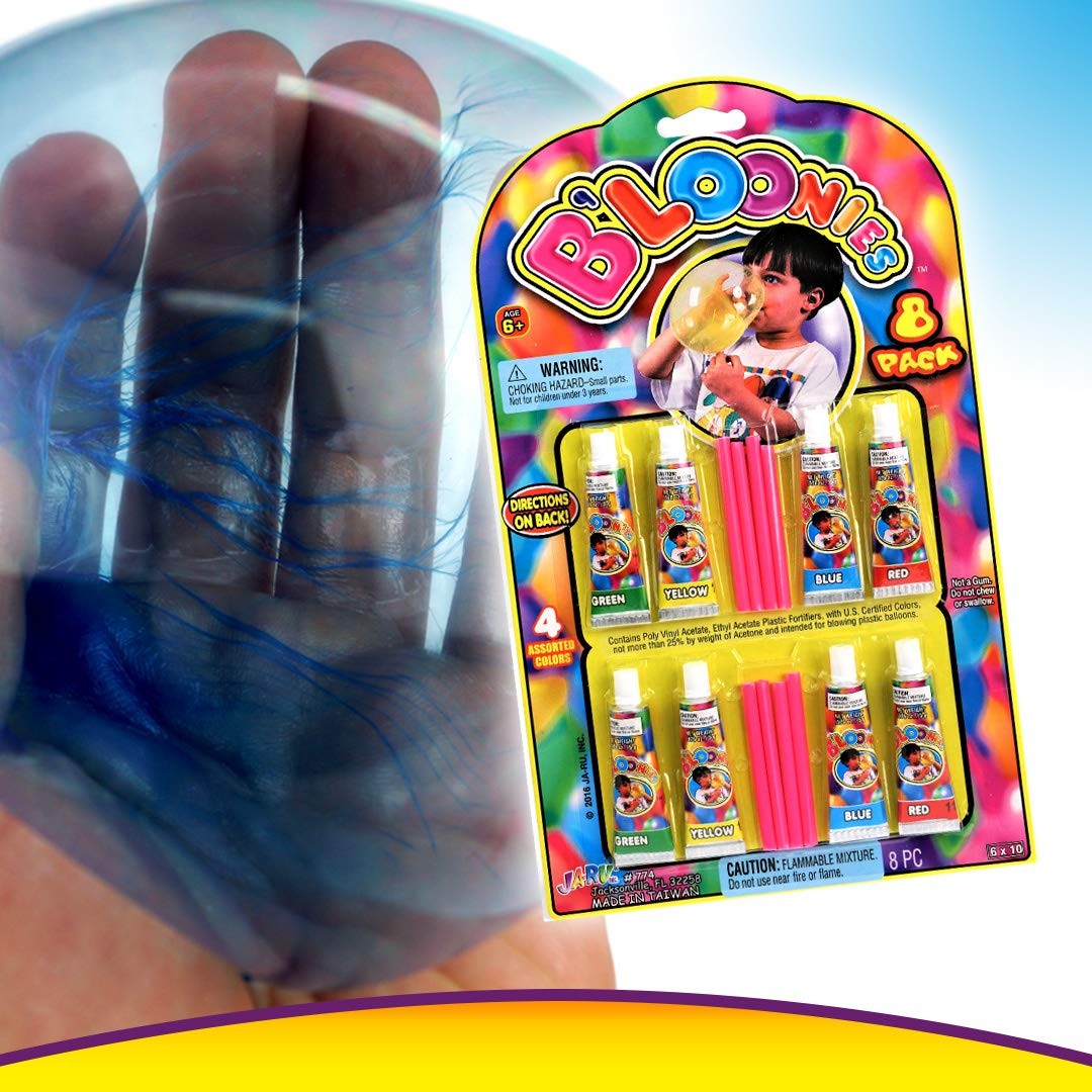 Bloonies Magic Plastic Bubbles Balloons Variety Pack 8 Tubes per Pack| Kids S…
