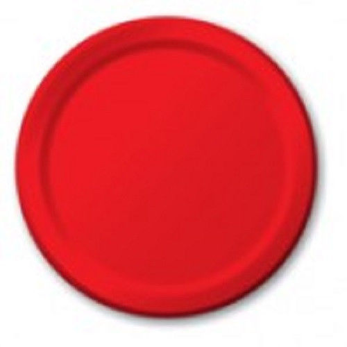 Solid Plates 9″ Lunch 7″ Dessert Red Blue Yellow Green Purple Pink Black Orange
