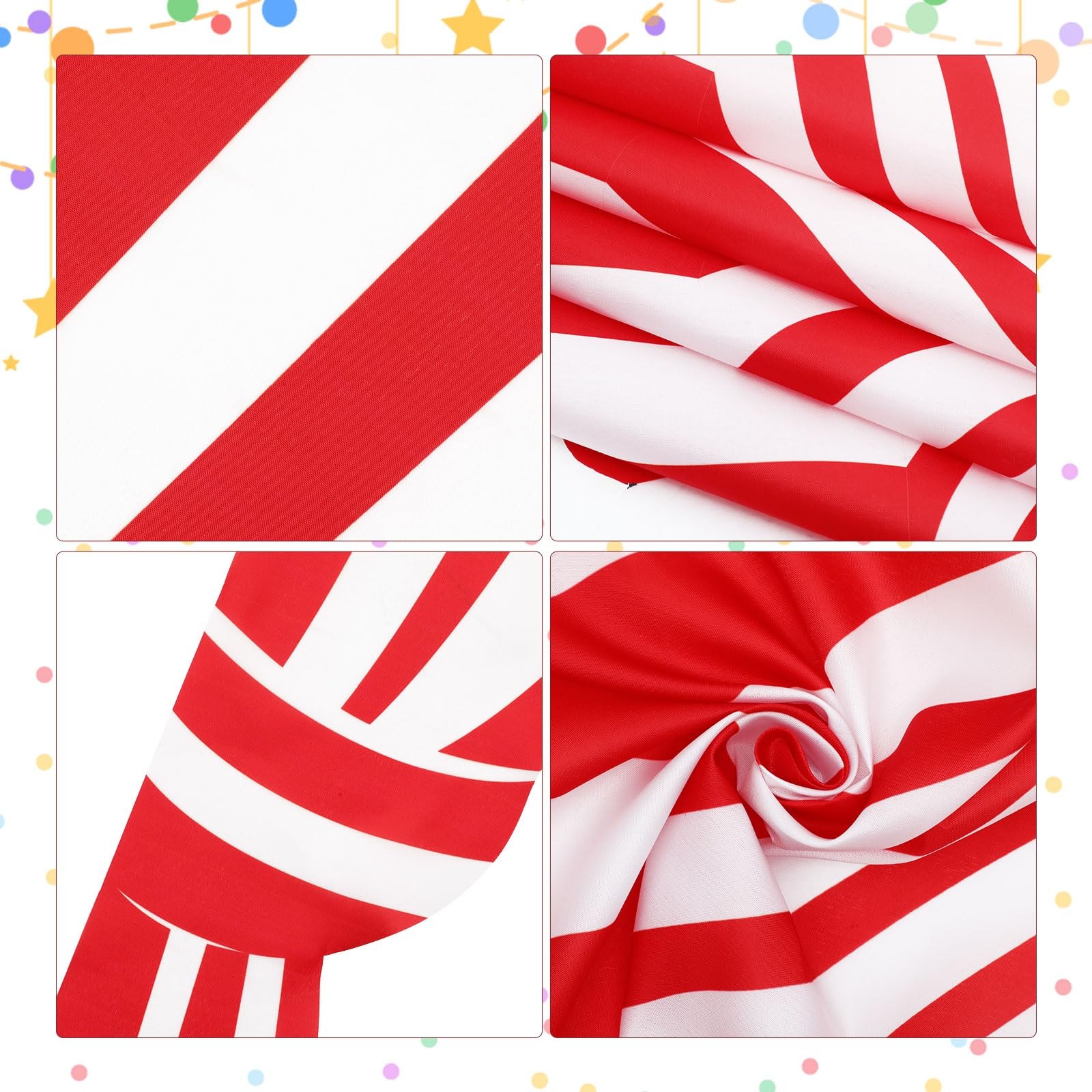 5 PCS Carnival Circus Tent Party Decorations Set Tinsel Fringe Backdrop Red