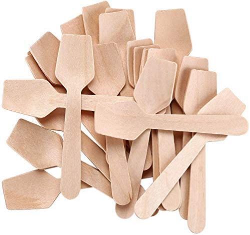 Disposable Wooden Spoons Mini Ice Cream Tea Dessert Spoon Party Tableware