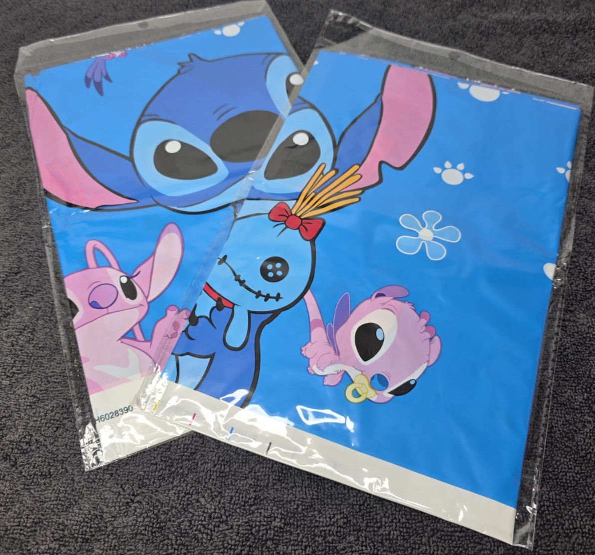Stitch & Angel Plastic Disposable Rectangle Birthday Party Tablecloths 2pk