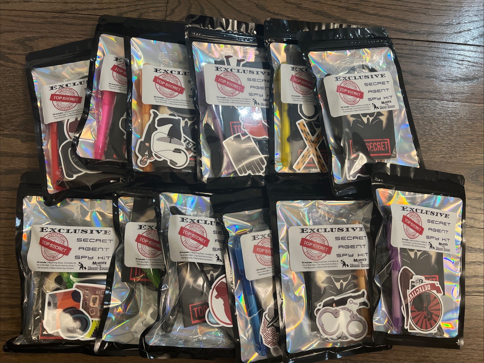 Set Of 12 Custom Designed Spy Party Favors