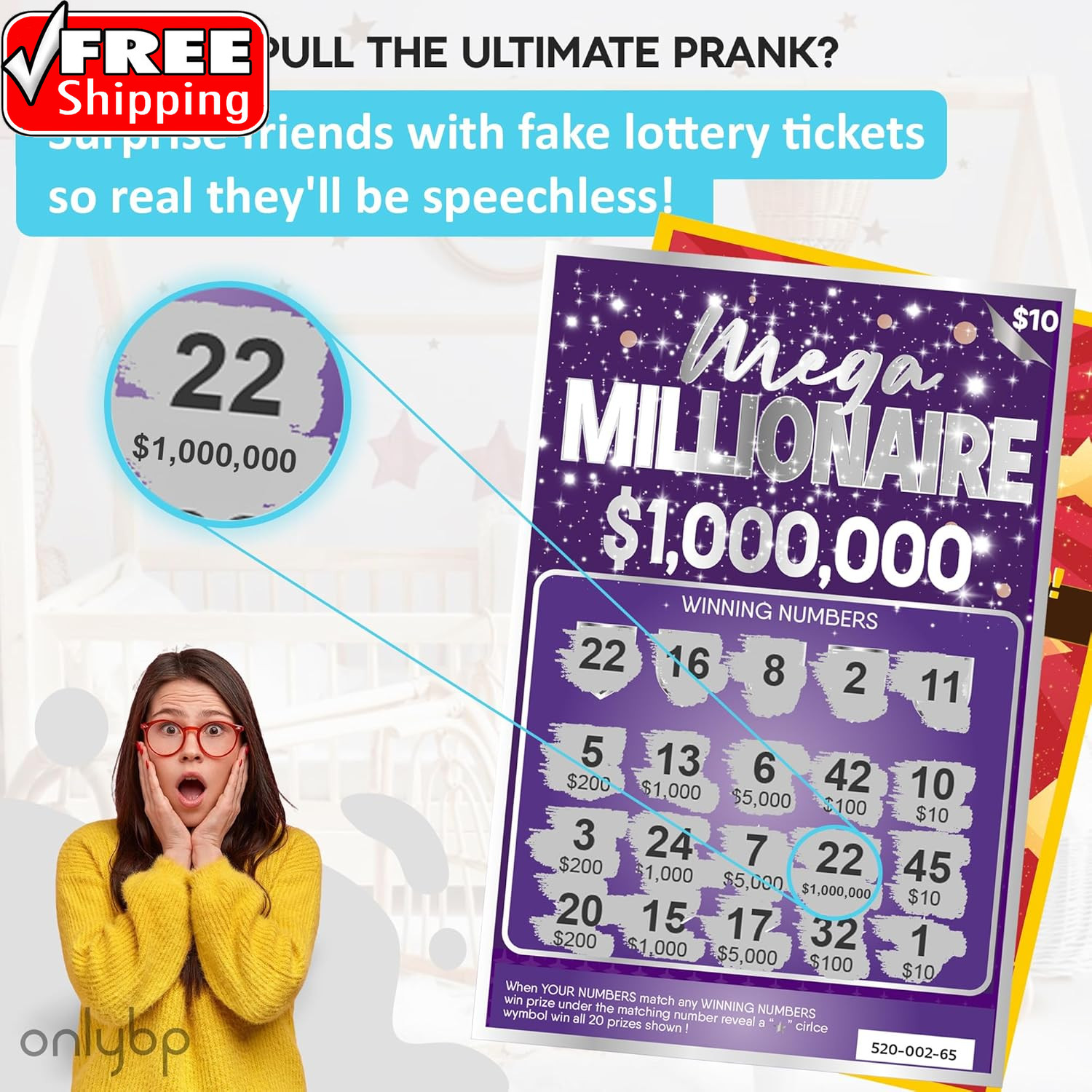 ® 10 Fake Lottery Tickets and Scratch off Cards That Look Real – Winning $1M and