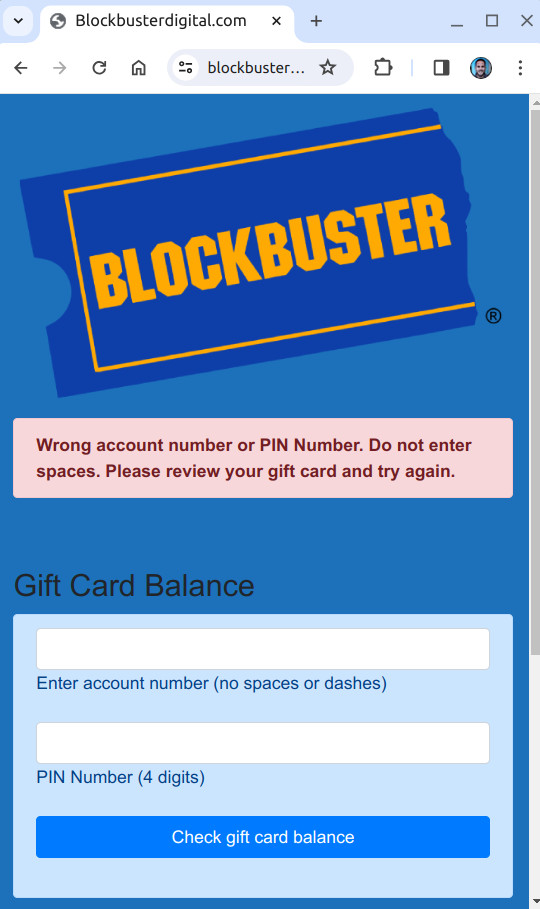 (4) Blockbuster Prank Gag Gift Card – Birthday Christmas Graduation Gag FUNNY