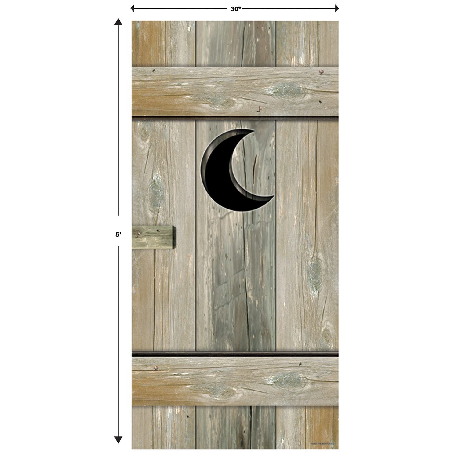Beistle 3 Piece Plastic Outhouse Door Covers For Cowboy Western Theme Party