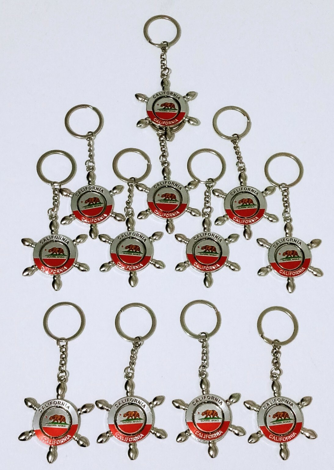 12 Pc California Bear Keychain Charm Party Favors Souveniers Giveaways Recuerdos