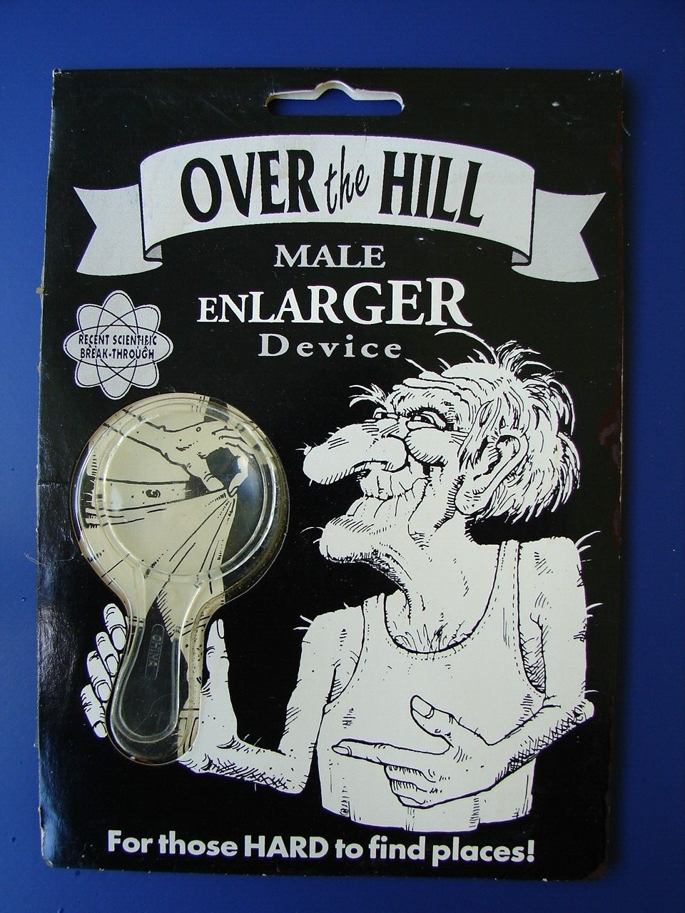 Over The Hill Male Enlargement Device, Gag Gift 1993 Magnifying Glass