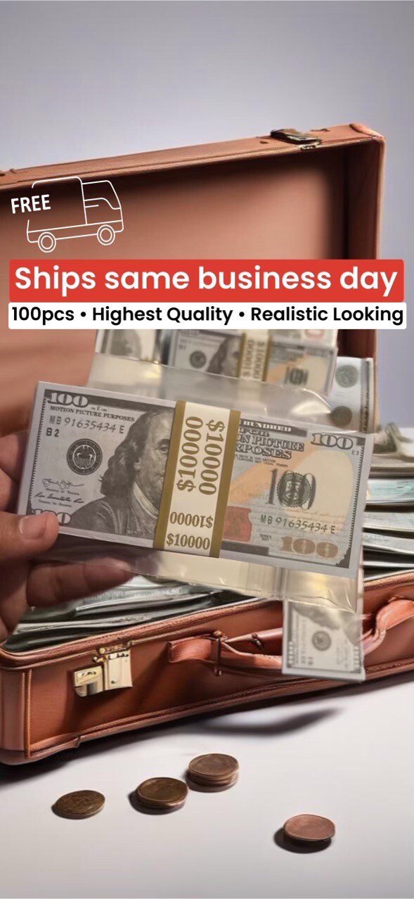 Ultimate Movie Prop Magic $ Repli ca Money QTY100 10K Music/ART Prop USA SHIP