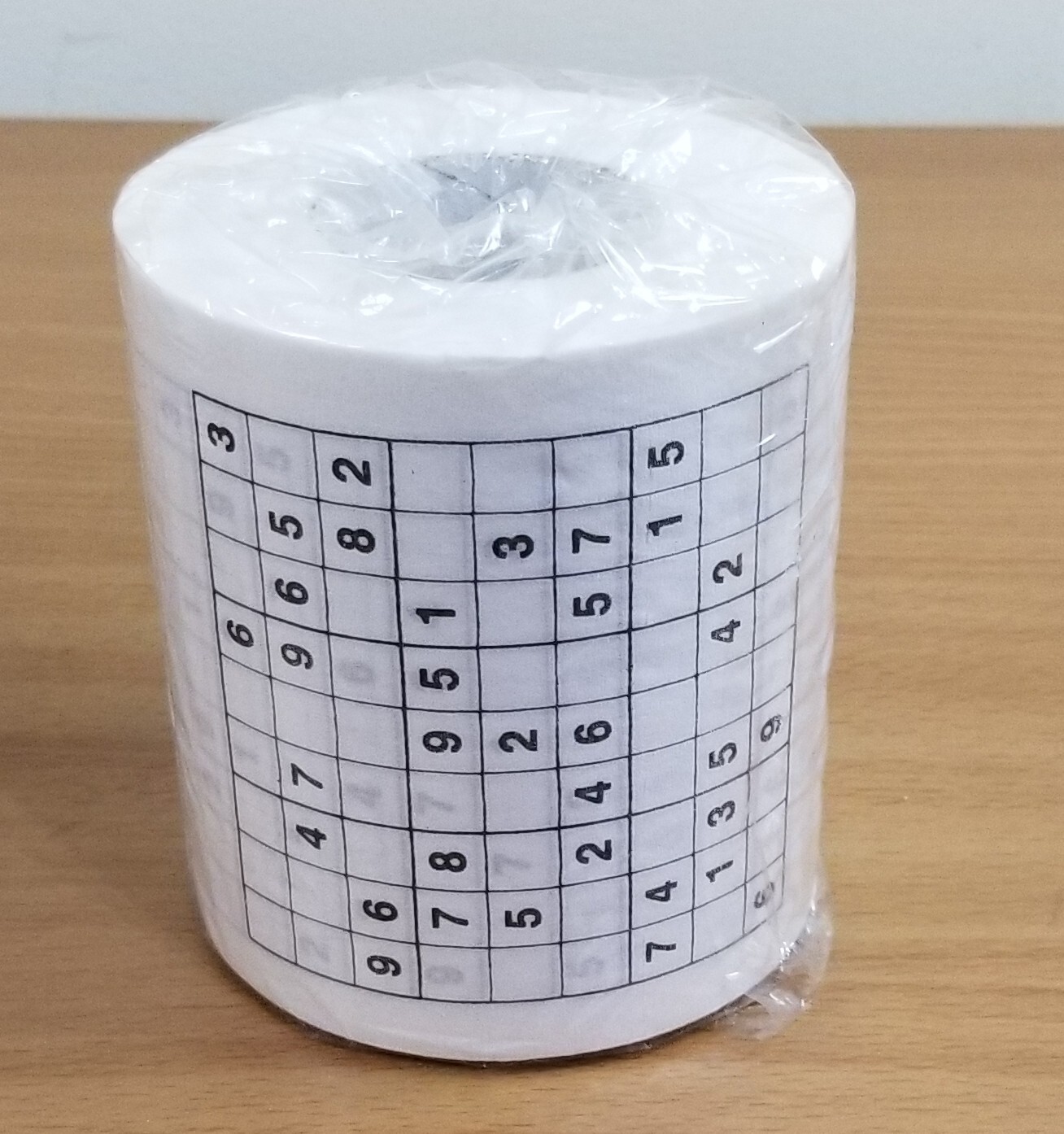 Sudoku Toilet Paper Roll New open Box Novelty Gag Gift Contemplate not Constipat