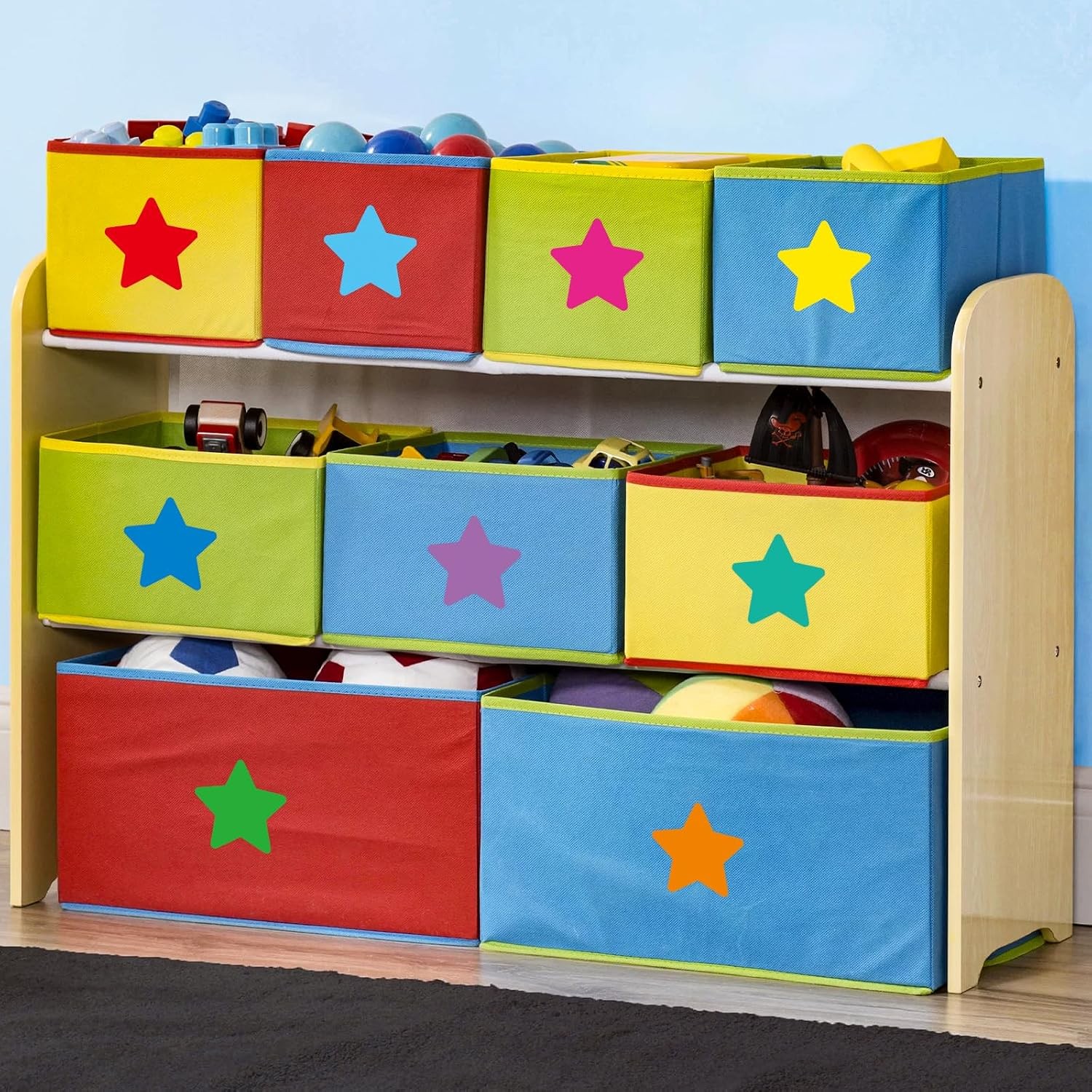 36 Pcs Star Cutouts Assorted Color Paper Star Cutouts for Bulletin Board Back to
