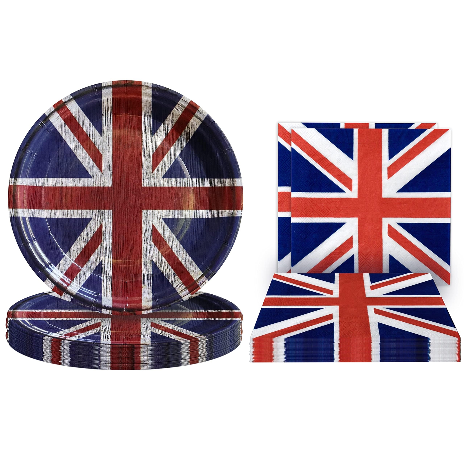 20 Pieces Party Plates and 20 Pieces Napkins Party Supplies Set Serve up to 2…