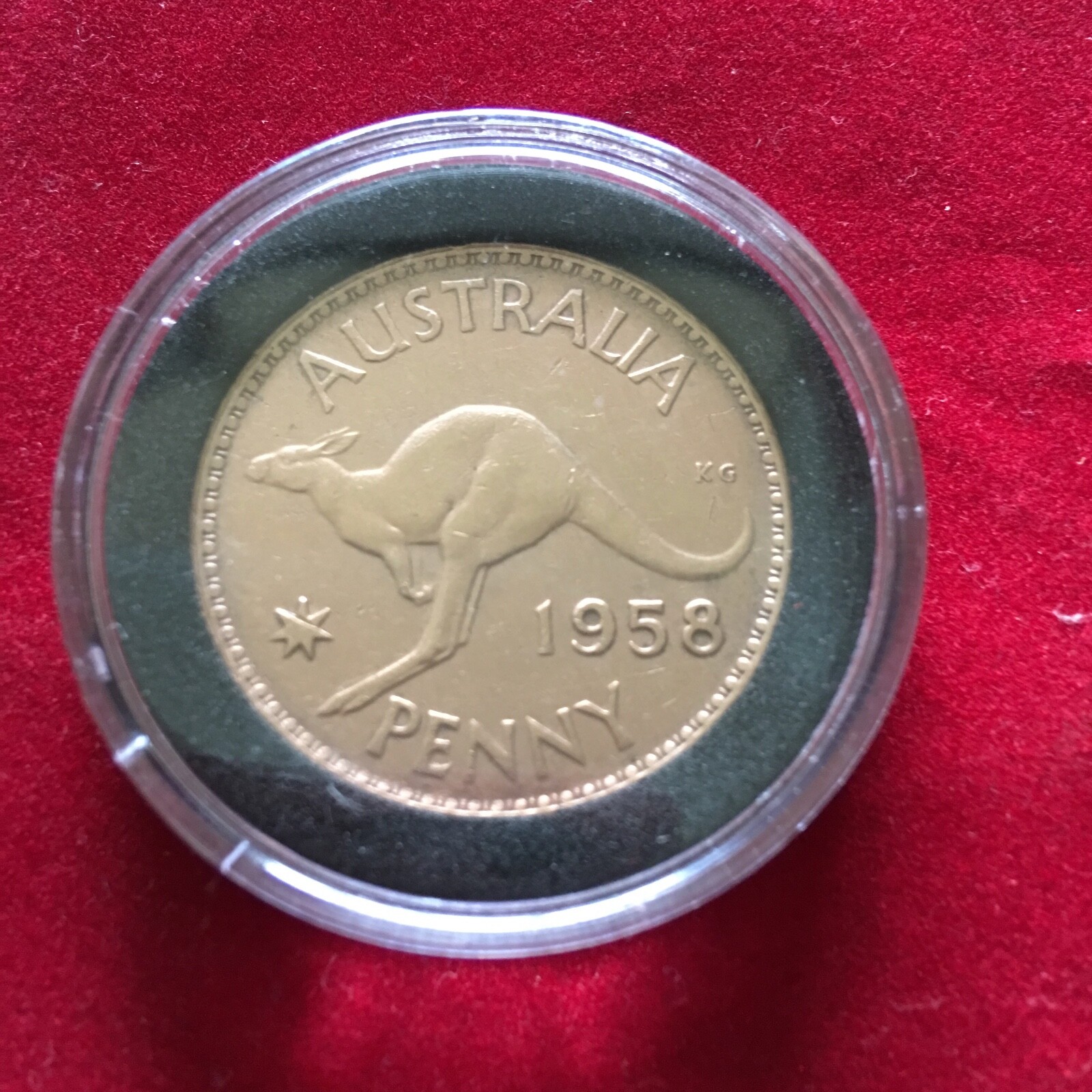 20th Wedding Anniversary Gift Present 2004 Australian Penny in a Capsule
