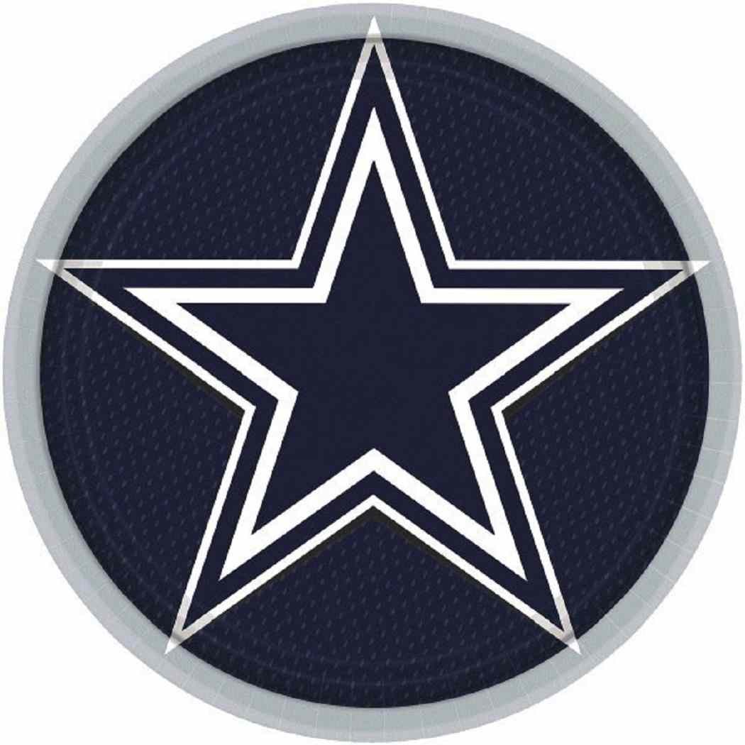 Dallas Cowboys NFL Football Sports Banquet Party 18 ct. 7″ Paper Dessert Plates