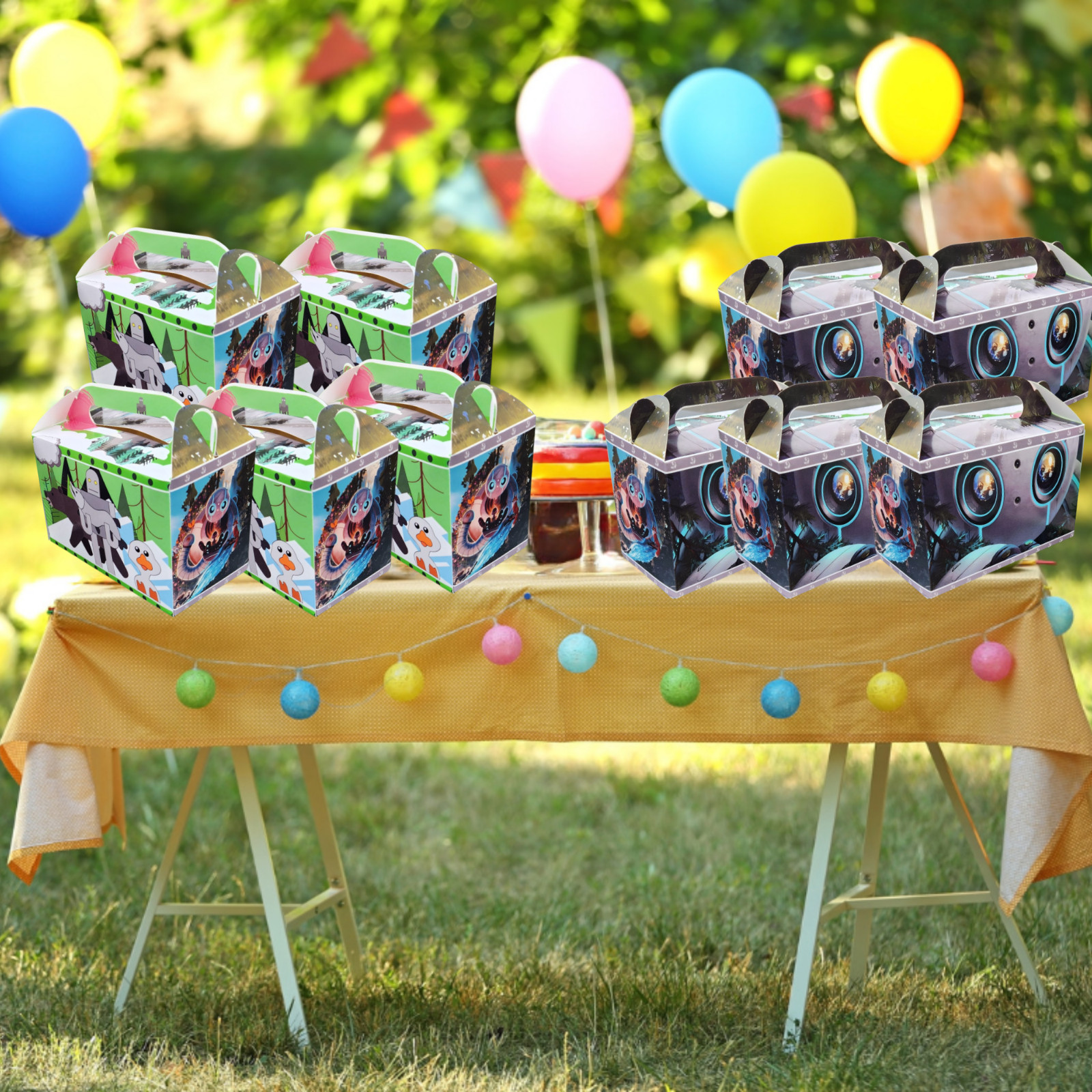 The Wild Robot Party Supplies happy birthday centerpiece decoration cup plate