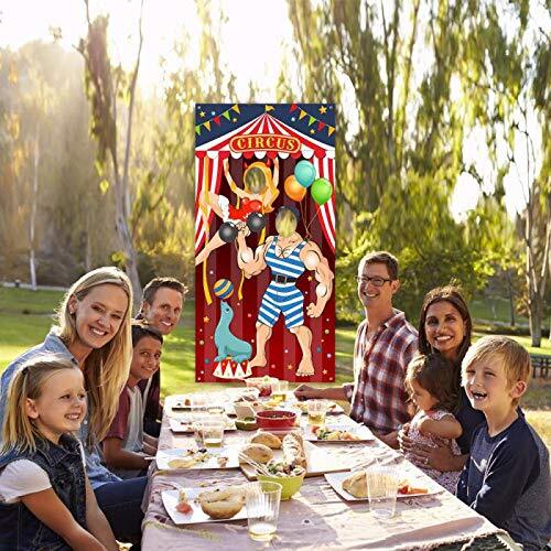 Carnival Circus Party Decoration Carnival Photo Door Banner Backdrop Props,