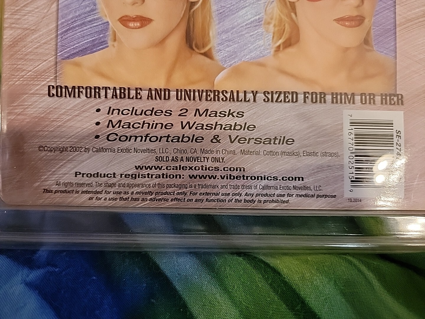 NIP California Exotics Pleasure Masks Gag Gift Wedding