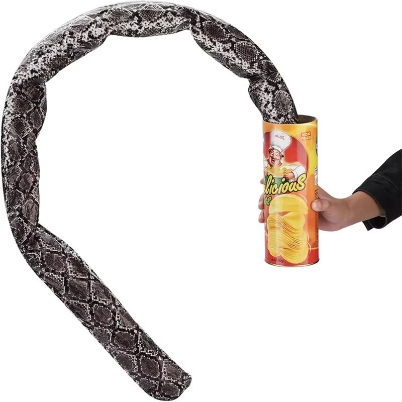 Jumping Snake Prank Can Toy Spring Gag Gift Funny Joke April Fools Halloween