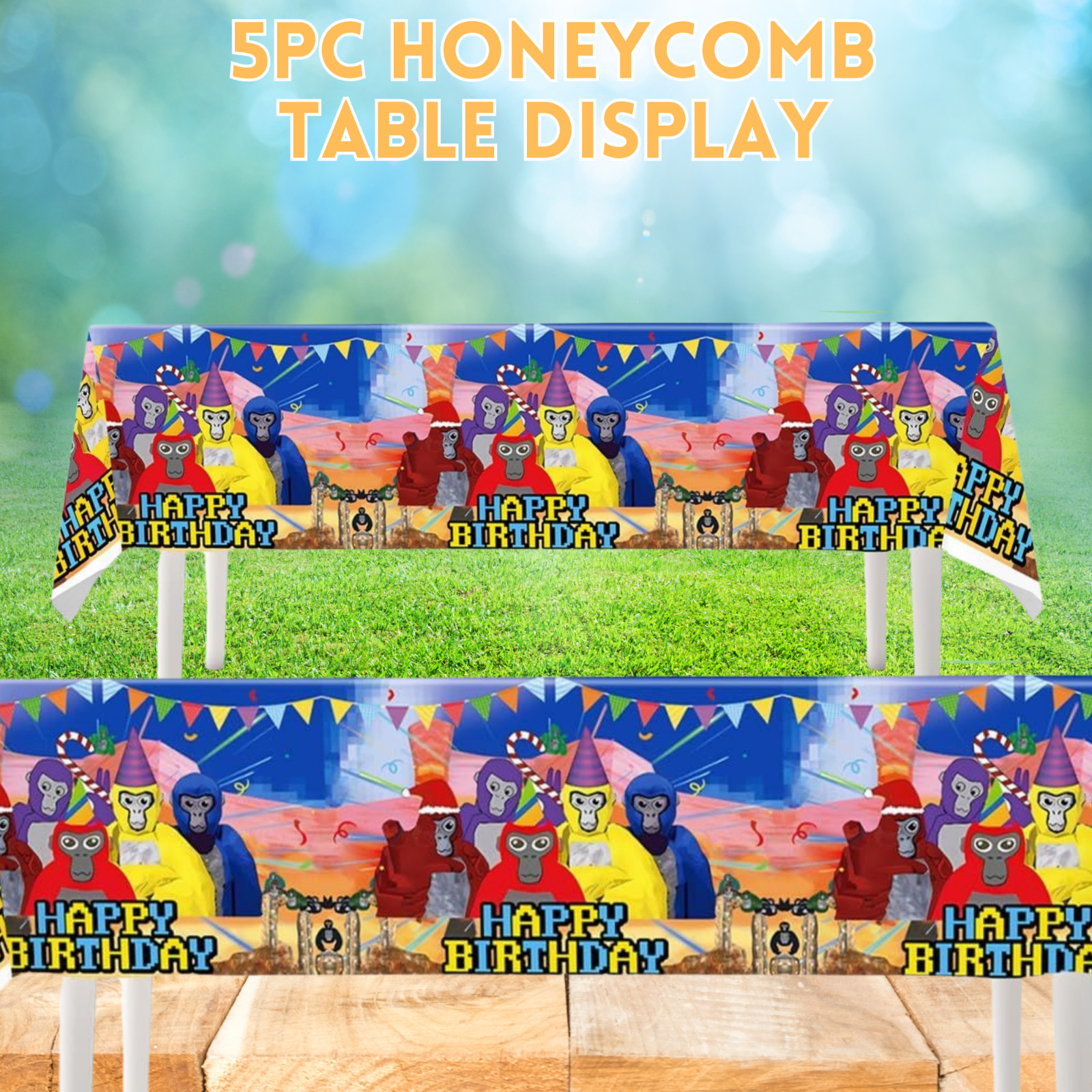 Gorilla tag Party Supplies happy birthday centerpiece decoration gift box favor