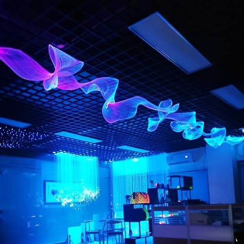 LED Fiber Optic Mesh Light Kits for Ceiling Wall 3.3 Yards (3 meters) mesh