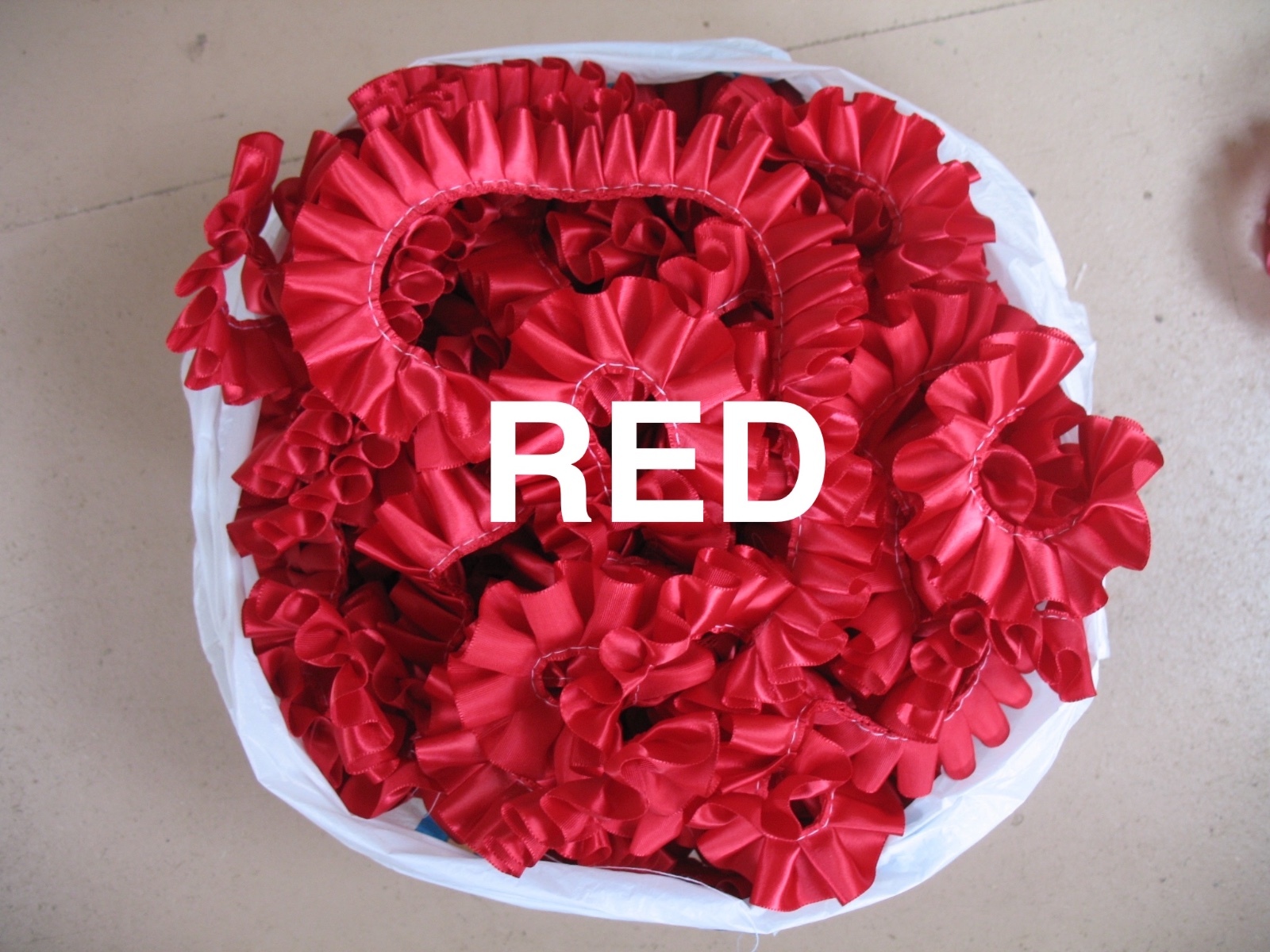 Pleated Ribbon for rosettes, crafts 26 colours x 5 metres. 25mm width
