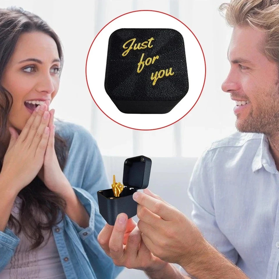 Funny Prank Gift Box Pop Up Middle Finger Joke Gag Surprise for Friends
