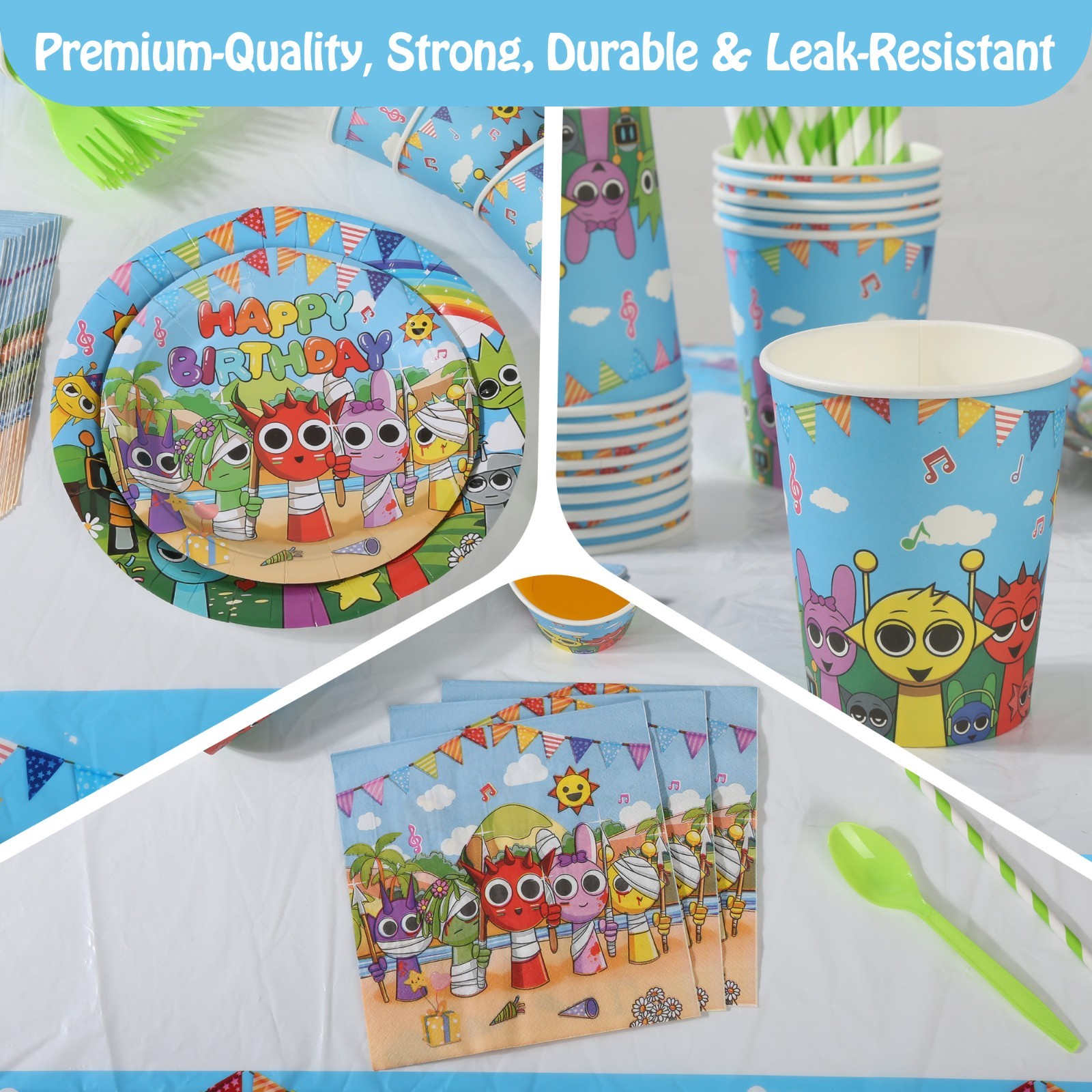 229 PCS Birthday Party Supplies Set, Serves 20 – Kids Decorations Kit