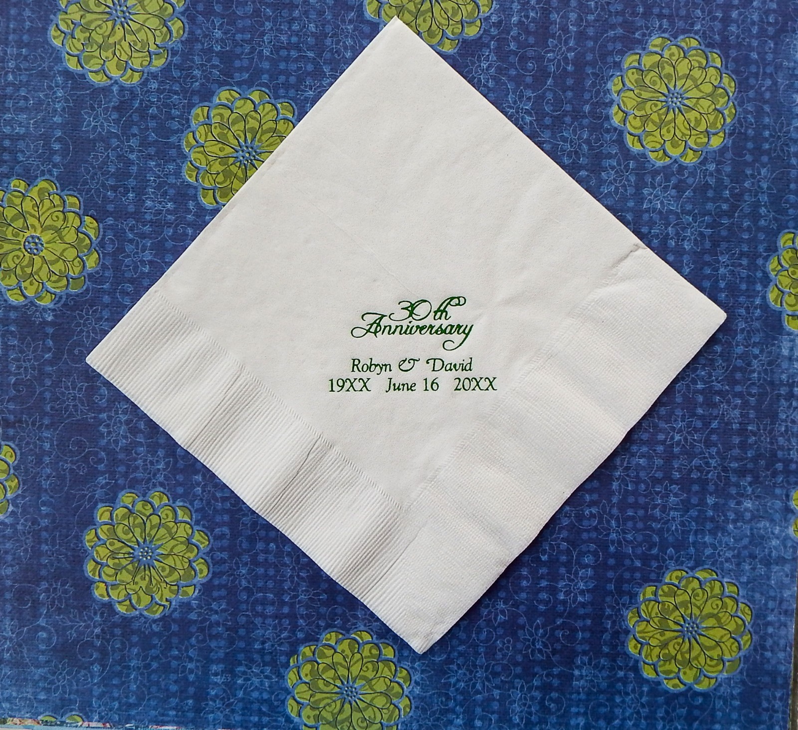 100 personalized luncheon napkins for any occasion