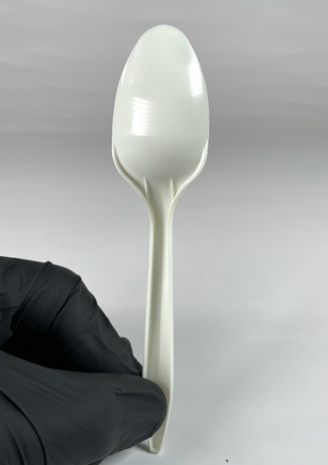 1000 Individually Wrapped Plastic Spoons Disposable Medium Weight Durable WHITE