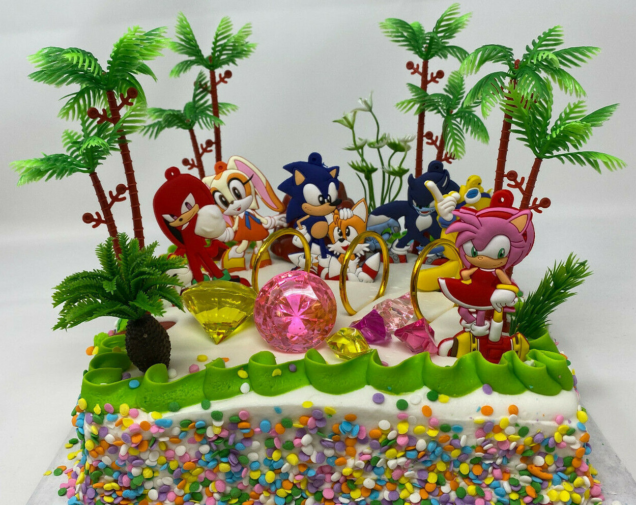 Sonic The Hedgehog 2 Birthday Cake Topper Set ~BRAND NEW~