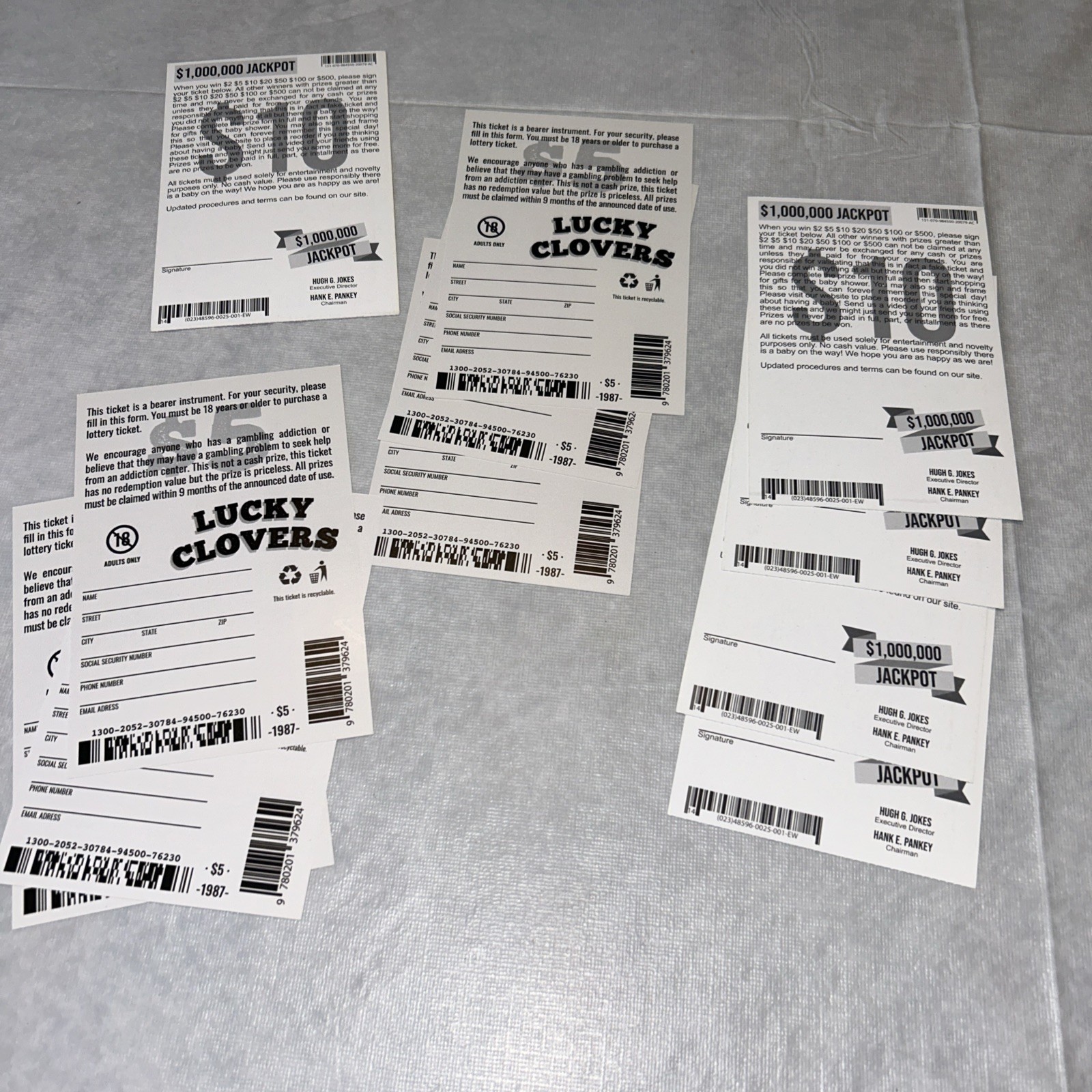 11 Fake Lottery Tickets and Scratch off Cards That Look – Win-Baby Announcement