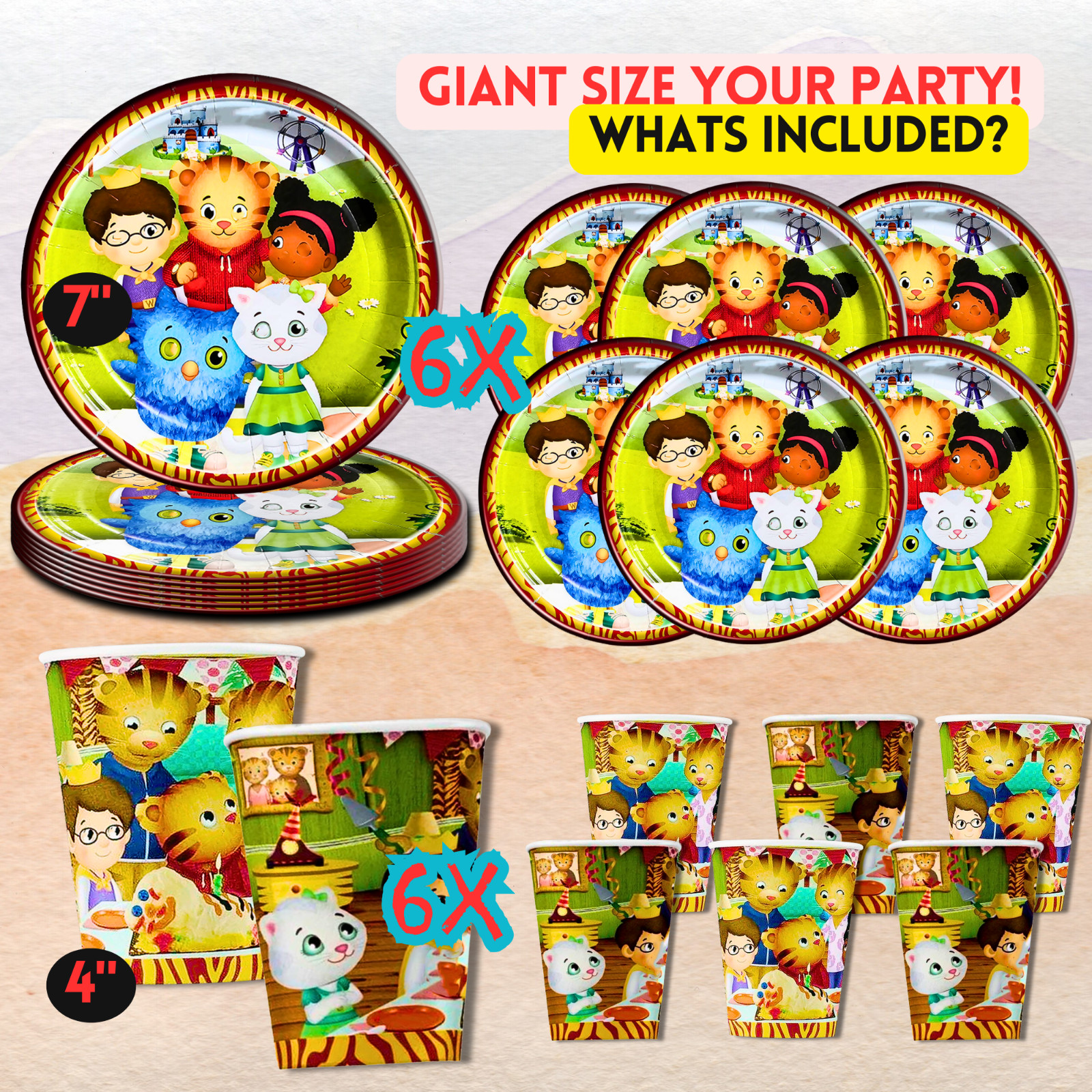 Dan Tigger Party Supplies happy birthday centerpiece decoration gift balloon