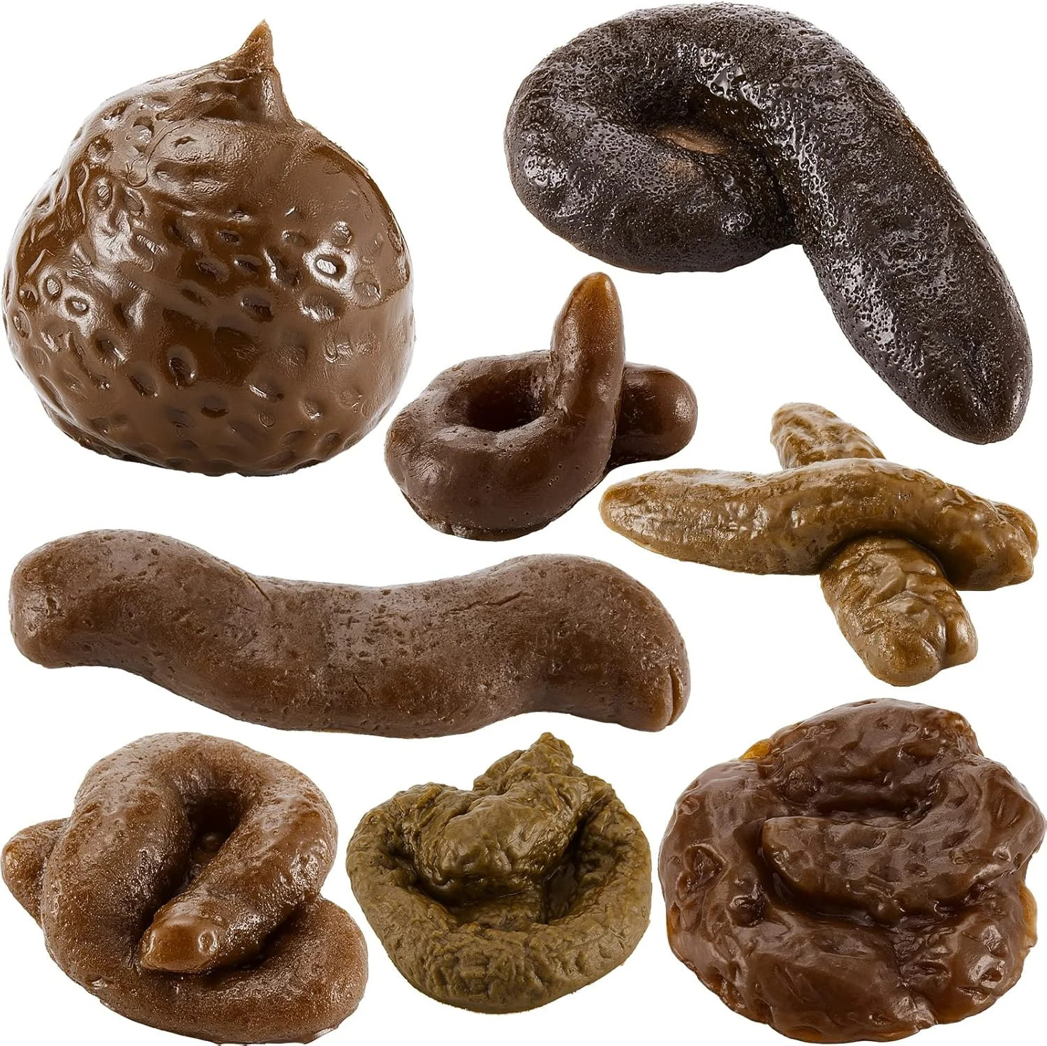 8 Pcs Fake Poop Realistic Dog Poop Fake Turd Adult Gags and Practical Joke