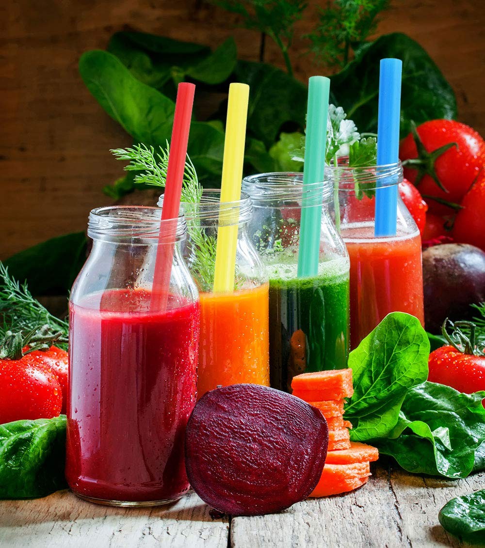 ALINK Assorted Bright Colors Jumbo Smoothie 100 Count (Pack of 1), Mutil