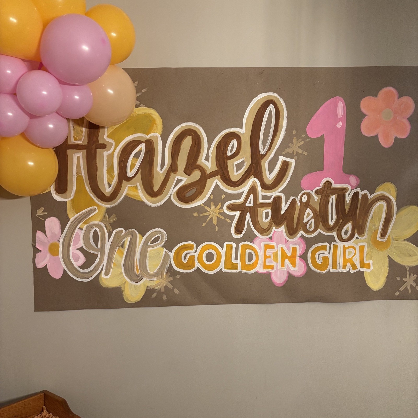 Customizable Hand Painted Banner for Any Occasion, Painted birthday banner 3×5