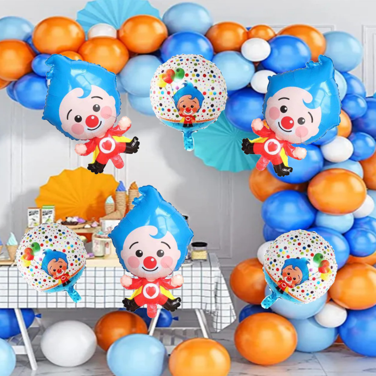 PLIM PLIM PARTY SUPPLIES DECORATION BALLOONS BANNER TABLE COVER THEME CAKE