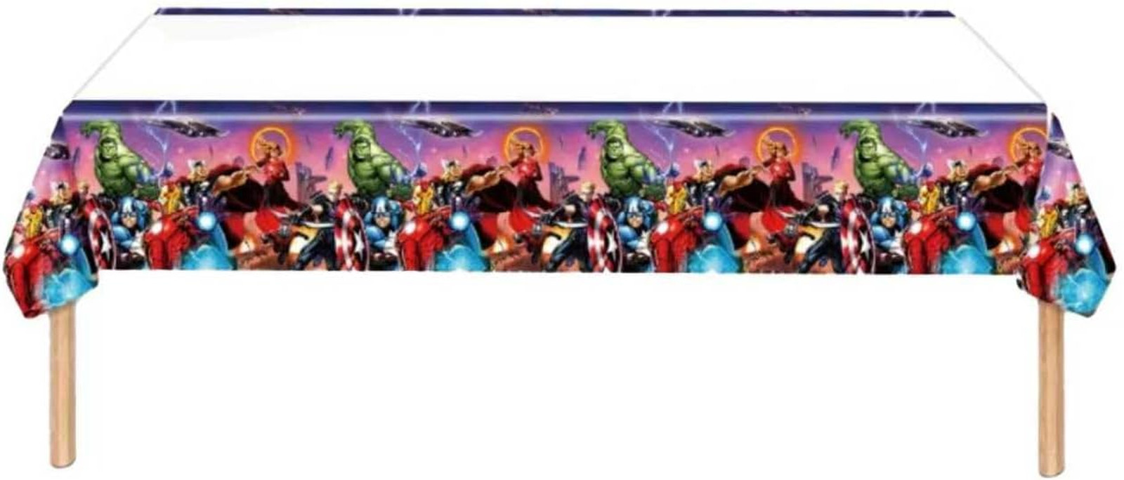 46Pcs Superhero Birthday Party Supplies, Avengers Party Decorations Set Include