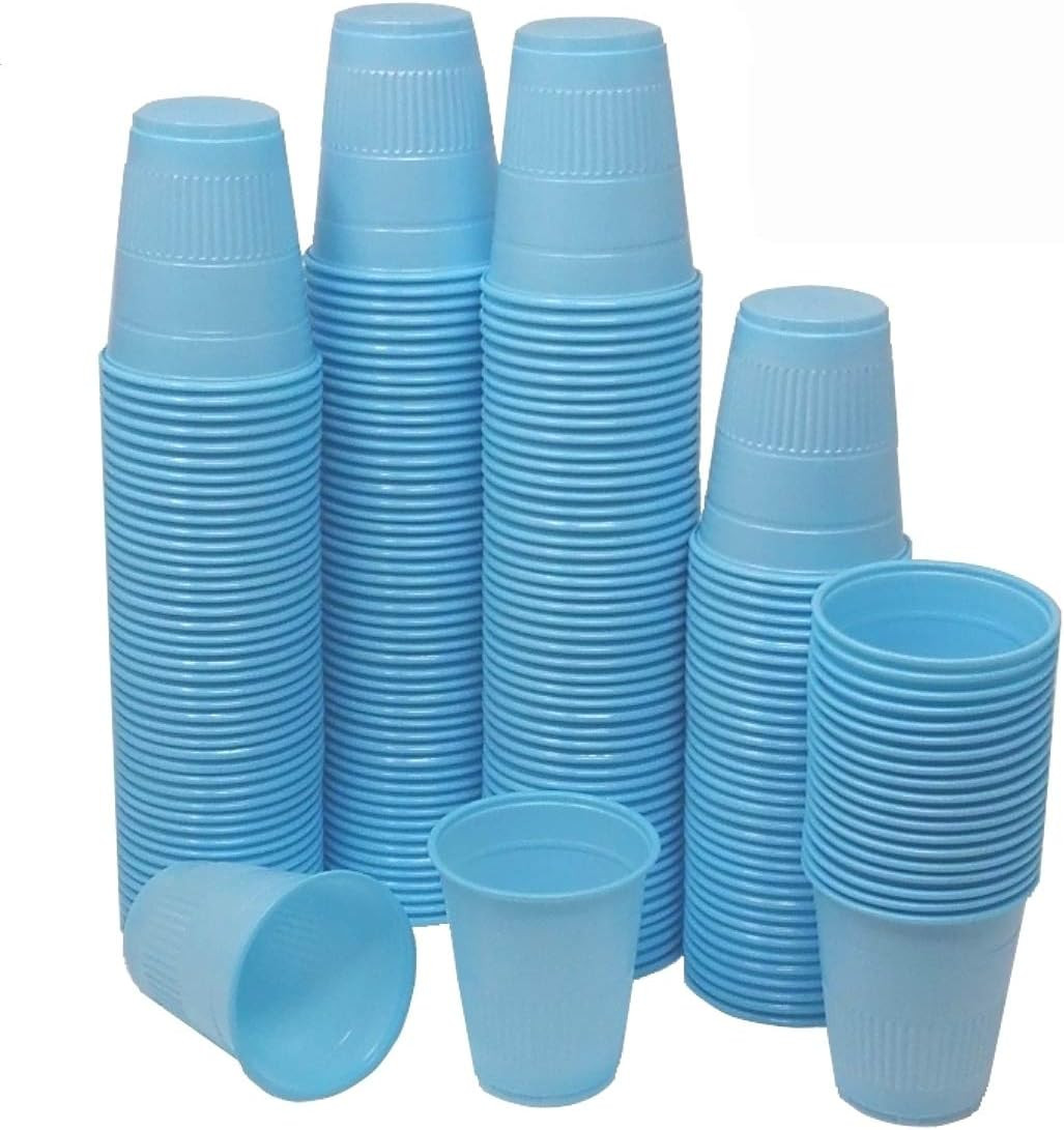 5 oz Disposable Plastic Cups – 200Count – Sky Blue