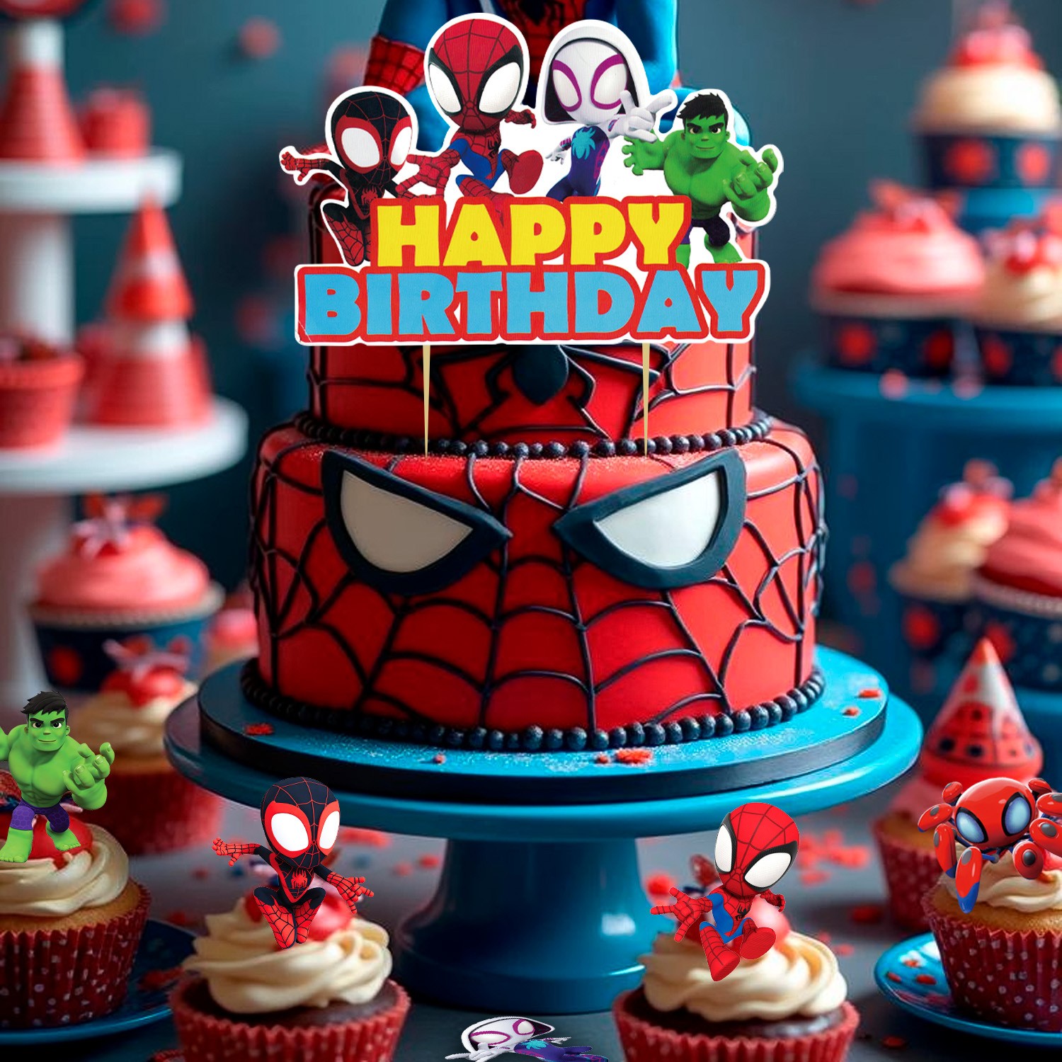 Marvel Spiderman and His Amazing Friends Birthday Party Decoration Boys Balloons