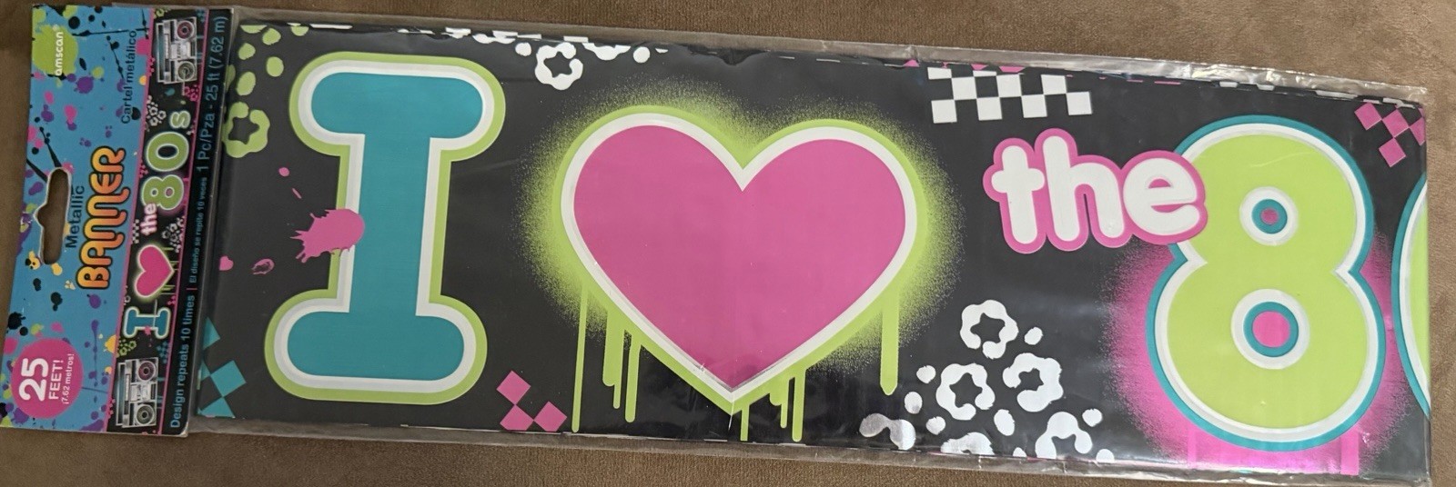 Amscan 80’s Night Party Decoration Kit Free shipping 5 Pieces