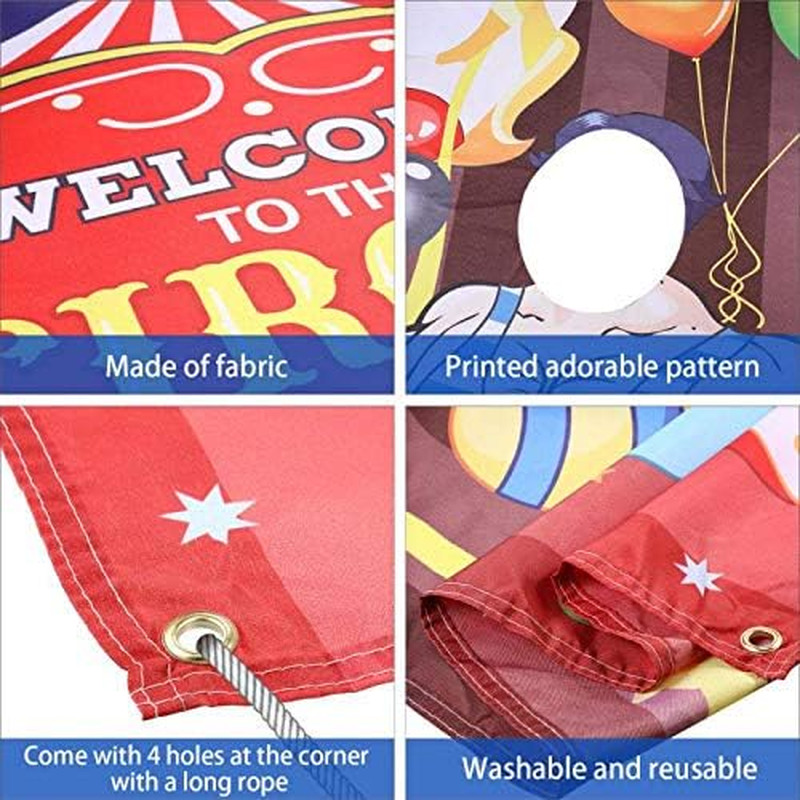 Carnival Circus Party Decoration Carnival Photo Door Banner Backdrop Props, Larg