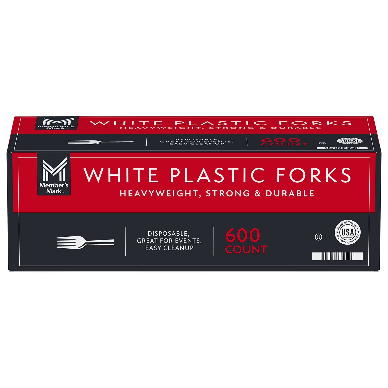 Member’s Mark White Plastic Forks, Heavyweight (600 ct.) Great Price