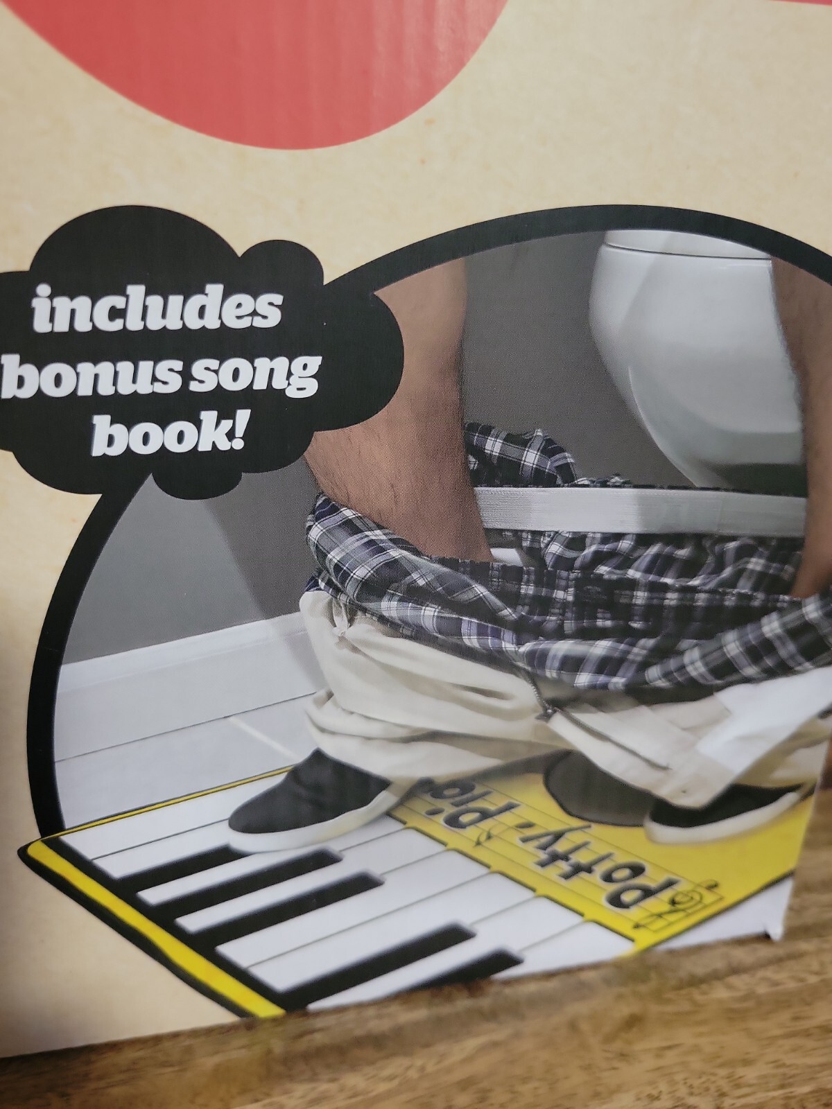 Potty Piano BigMouth Toilet Funny Gag Toe Tappin’ Gift Jingle While Tinkle New