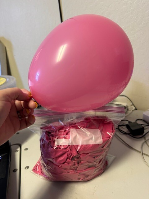 Bulk Lot of Classic Pink Latex Balloons 100+ Party Decoration New!!!