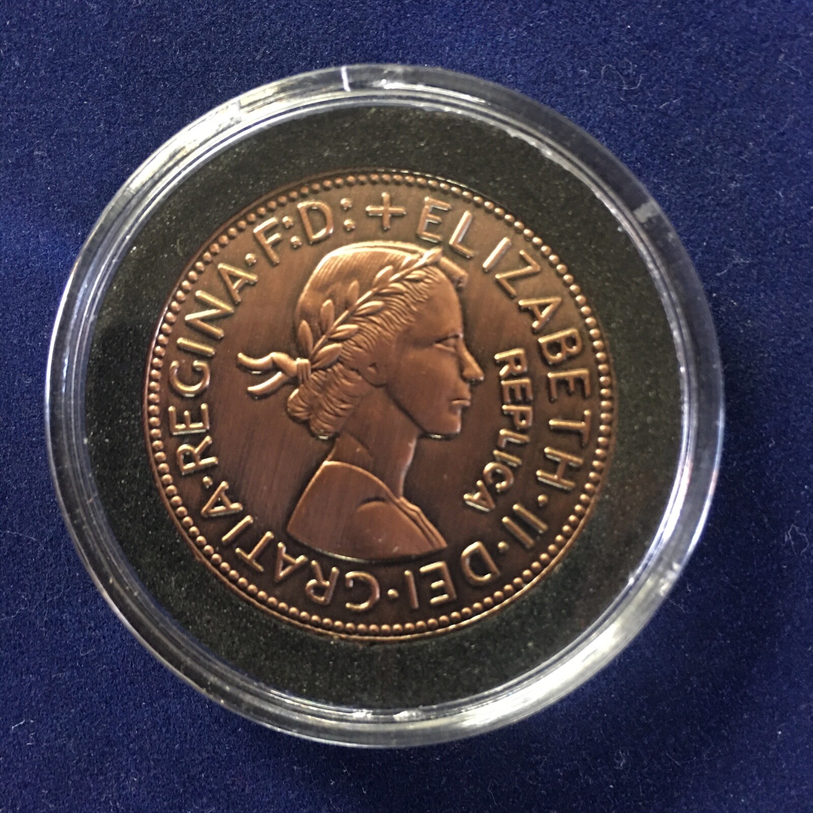 20th Wedding Anniversary Gift Present 2004 Australian Penny in a Capsule