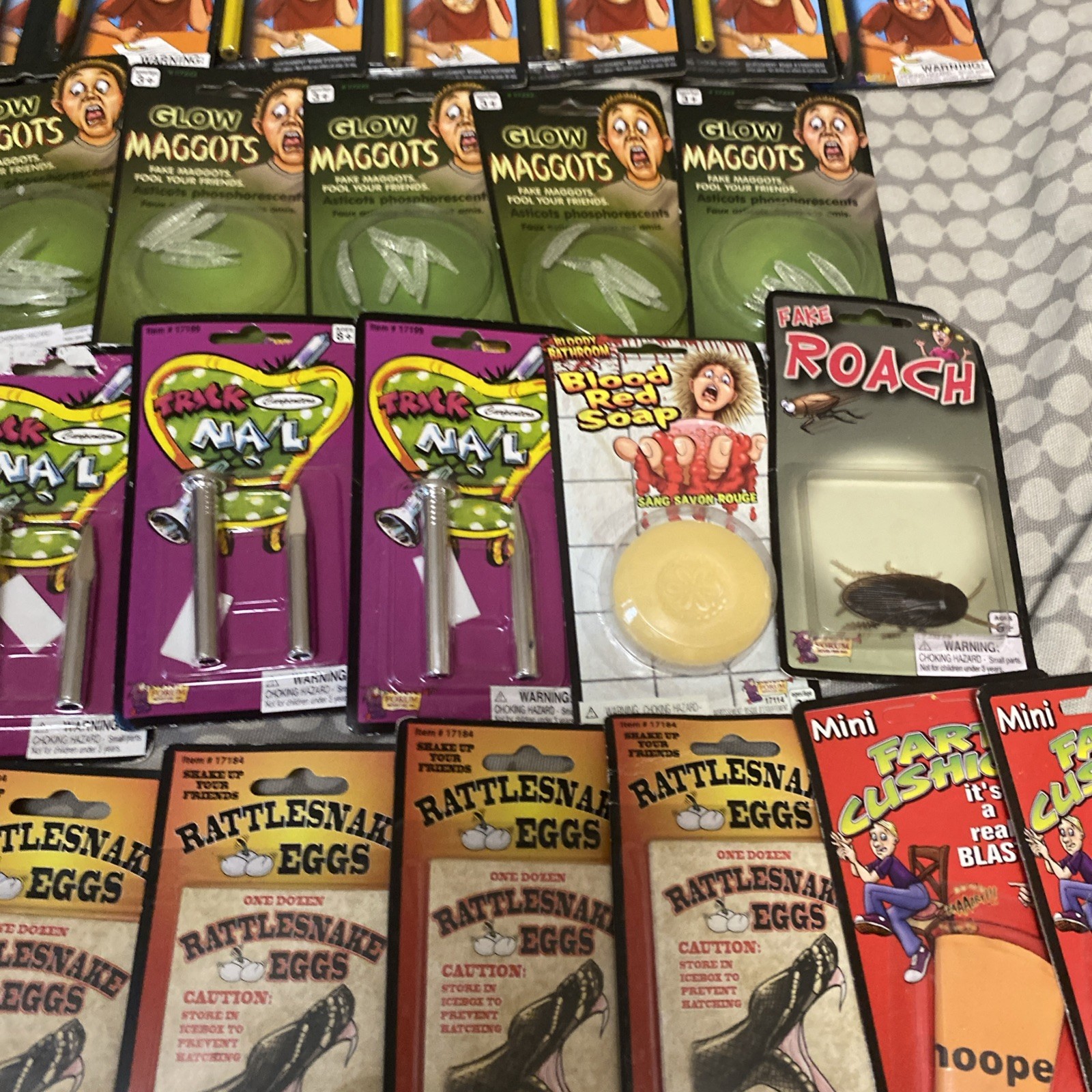 Lot Of Assorted Joke Gag Prank Toys New And Used Forum Novelties